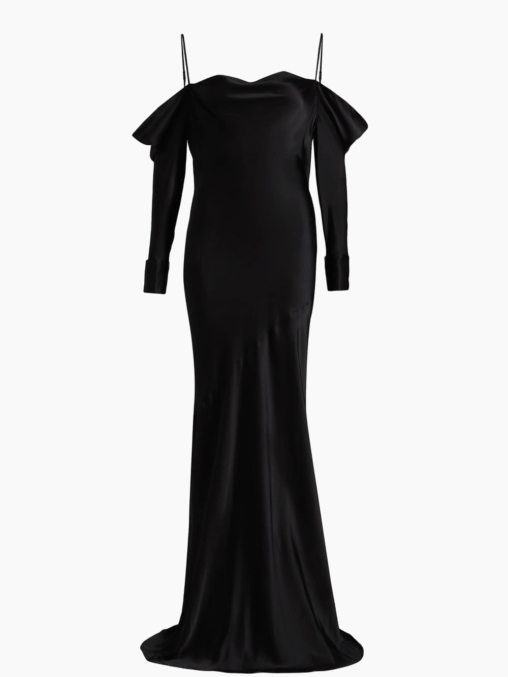 L'AGENCE Melly Silk Off-The-Shoulder Gown